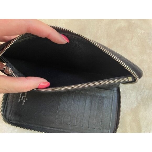 Authentic Louis Vuitton Damier Graphite Zippy Wallet Vertical - Picture 8 of 9